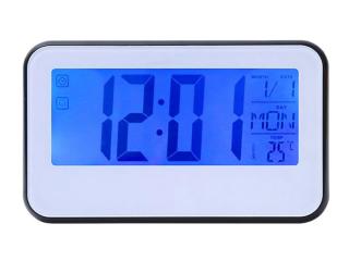 Hodiny ZG3A - stolní digitální hodiny, sekundy, teploměr, budík a kalendář