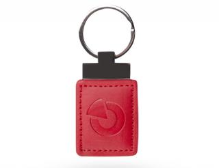 JA 194J - kožený bezdotykový RFID přívěšek červený a černý Barva: Červená