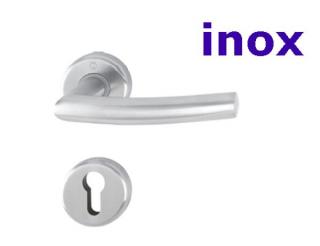 Klika HOPE Inox - klika nerezová s oddělenými kulatými štítky