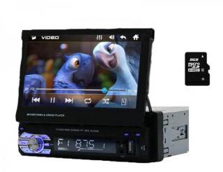 LCD GBT 7110-MP5 - automobilový přehrávač z USB a TFT karty, autorádio, DVD se zasouvacím displejem 7 palců, bluetooth