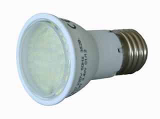 LED 72SMD E27 - 230V LED žárovka 3,8W se závitem E27, 275lm Barva: Bílá teplá
