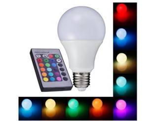 LED A60 RGBW 7W DO - RGBW žárovka E27 s barevným  a bílým svitem, dálkové ovládání