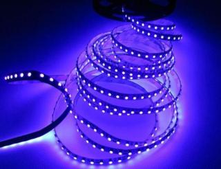 LED ASN2835HA-60-5M - 5m, nízkoodběrový světelný LED pásek bez izolace, 18W, 1800lm, 300x SMD, různé barvy svitu Barva: Modrá