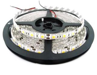 LED ASN5050-60-5M - 5m dlouhý světelný LED pásek bez izolace, 72W, 3600lm, 300x SMD5050 Barva: Bílá teplá