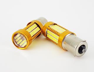 LED Ba15s 2x 1526, Sada dvou CAN BUS LED žárovek 10W do auta s paticí Ba15s, svit bílá, SMD 4014 , 1100lm