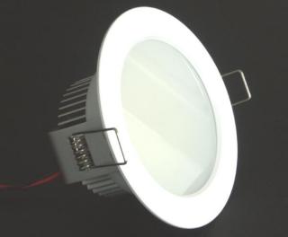 LED C113-7W - stropní vestavné podhledové hliníkové svítidlo 7W, pevné, 500lm Barva: Bílá studená