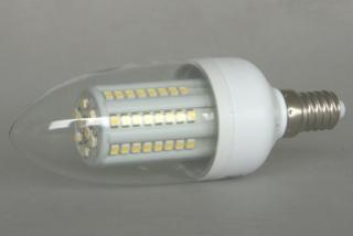 LED C35-72SMD - 3,6W, LED žárovka s prostorovým svitem, patice E14, 310Lm Barva: Bílá studená