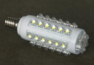 LED CORN 42 E14 - 5W LED žárovka s prostorovým svitem, závit E14, 230V, 42xSMD, 540lm Barva: Bílá studená