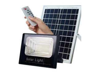 LED FLOOD 200W SOLAR - nabíjecí LED reflektor 200W se solárním panelem a dálkovým ovladačem