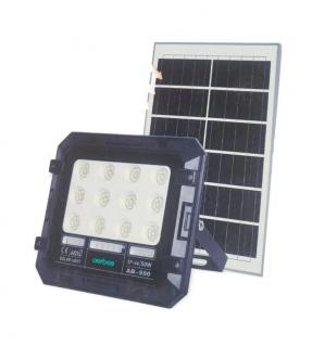 LED FLOOD 50W T550 SOLAR - nabíjecí LED reflektor 50W se solárním panelem a dálkovým ovladačem