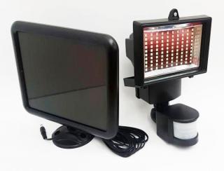 LED Flood 60 PIR Solar ZD45 - venkovní bateriový LED reflektor se solárním panelem a pohybovým PIR čidlem