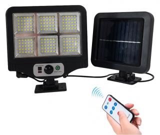 LED Flood W780-6 Solar - venkovní nabíjecí bateriový LED reflektor se solárním panelem a pohybovým PIR čidlem