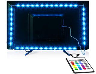 LED KNM 2/3/5M sada RGB5050-IR-USB - sada 2,3,5m barevný LED pásek 5050, regulátor RGB, dálkové ovládání, napájení 5V z USB Velikost: 3m