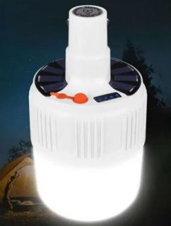 LED Lamp Bulb Solar USB - Venkovní závěsné nabíjecí svítidlo z USB zásuvky, solární panel