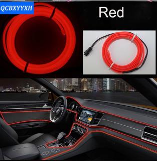 LED line light - 12V světelný LED kabel 3,3m do auta, autokonektor, 4 barvy svitu Barva: Červená