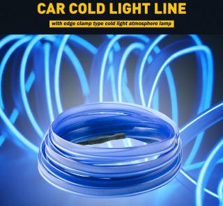 LED line light USB - světelný LED kabel 5m do auta, nap USB, 4 barvy Barva: Modrá