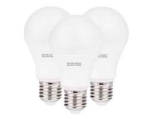 LED PACK 3x A60AP-10W - 3 kusy 10W LED žárovky E27, 880lm Barva: Bílá neutrální