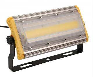 LED reflektor ZD21C-50W COB - vnitřní 50W LED reflektor 230V s nastavitelným držákem, bílá barva svítu, 5000lm