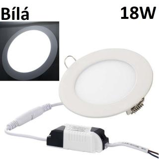 LED Round 18W ORNO - vestavné svítidlo - LED panel kulatý 225mm 18W Barva svitu: Bílá studená