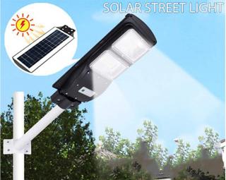 LED STREET FB-60W SOLAR - LED pouliční svítidlo 60W na dálkové ovládání se solárním panelem a pohybovým PIR čidlem