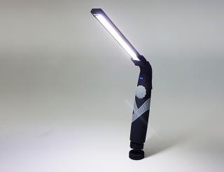 LED svítilna HT 3439, nabíjecí svítilna s regulací svitu, ohebné rameno, magnet