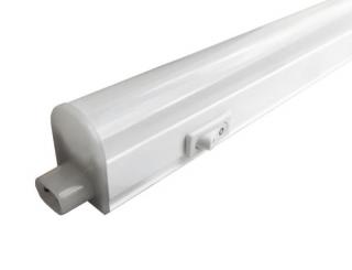 LED T5-12W MIRROR, 90cm, 12W lineární kuchyňské svítidlo LED, světelný tok 1050lm, vypínač, svit bílá studená
