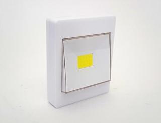 LED vypínač 3W COB, svítící velkoplošný stěnový vypínač