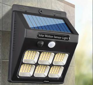 LED YX-601-96SMD PIR SOLAR - venkovní LED svítidlo se solárním panelem a pohybovým čidlem