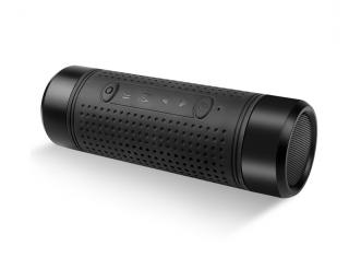Light speaker OS2 outdoor,bluetooth reproduktor s krytím IP56, svítilnou a držákem na kolo, funkce powerbanky