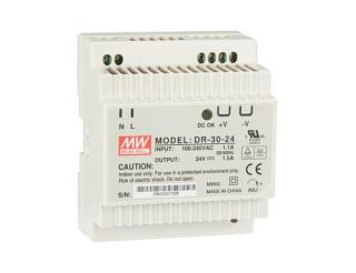 MDR 30-24 - Elektronický zdroj 24V na DIN lištu, vhodné i pro telefony Commax