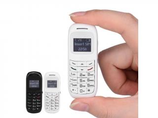 MOBILE BM70 - praktický miniaturní mobilní telefon, výška pouze 7 cm Barva: Bílá