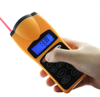 OQ 03 - CP3007, digitální měřič délky, ultrazvukový metr, ultrazvukový měřič vzdálenosti s laserem a teploměrem
