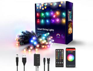 PST MSL3 - chytré 5m vánoční osvětlení, venkovní IP66, RGB, ovládání mobilem aplikací TuyaSmart