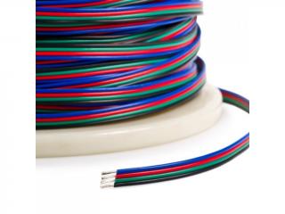 RGB kabel - 1m - kabel pro připojení RGB pásků, metráž, cena za 1m