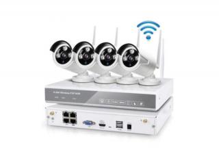 Sada bezdrátového IP kamerového systému Wifi se záznamem a 4 venkovní WIFI kamery - DS WIP-K04AL WiFi