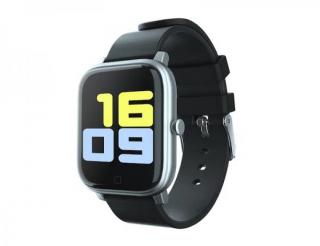 Smartwatch S1, elegantní chytré hodinky a praktický fitness bluetooth náramek, barva černá a stříbrná Barva: Černá