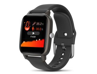 Smartwatch T98 black,elegantní fitness náramek, chytré hodinky s měřením tělesné teploty a ostatních funkcí, IP67