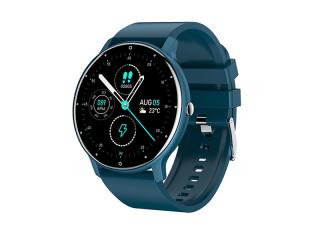 Smartwatch ZL02, Chytré hodinky, kovové s kulatým displejem, meditační program, IP67 Barva: Modrá