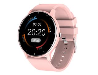 Smartwatch ZL02, Chytré hodinky, kovové s kulatým displejem, meditační program, IP67 Barva: Růžová