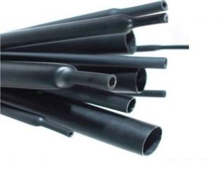 Smršťovací bužírka s lepidlem 6,4mm - 10m balení tepelně smršťovací bužírky 6,4mm, smrštění 3:1, barva černá