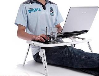 Stolek E-TABLE, přenosný, víceúčelový stolek pro notebook E-Table