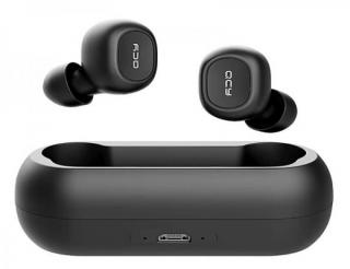 T1C MINI - bezdrátová bluetooth sluchátka QCY s nabíjecí stanicí, pro Android, iOS, Microsoft