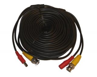VC 40 - 40m dlouhý propojovací video kabel BNC a napájení s konektory Barva: Černá