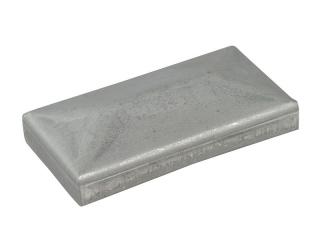 Víko 394ZIN - zinkované, kovové obdélníkové víko pro zakrytování kovového obdélníkového sloupku - jeklu, 7 velikostí Velikost: 50100