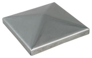 Víko 398 - Kovové čtvercové víko pro zakrytování kovového čtvercového sloupku - jeklu, 11 velikostí Velikost: 120