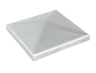 Víko 998 INOX - Nerezové čtvercové víko pro zakrytování kovového čtvercového sloupku - jeklu, 8 velikostí Velikost: 100