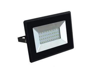 VT 30W-WW-LED reflektor 30W V-TAC SMD - kvalitní bílý a černý 30W LED reflektor 230V, svit bílá teplá Barva: Černá