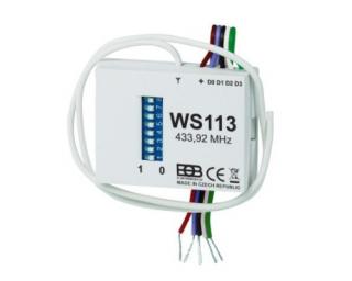 WS 113 -Bezdrátový vysílač pod vypínač s drátovými vstupy