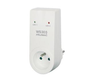 WS 303 - bezdrátový přijímač pro spínání a automatického časového vypnutí elektrických spotřebičů