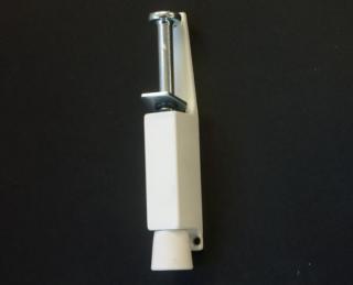 Zarážka 248 - nožní dveřní stavěč bílé barvy s gumovou brzdou pro zajištění dveří do 40kg